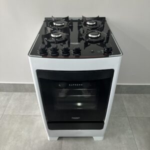 Fogão Dako 4 Bocas Supreme Glass Automático Mesa de Vidro Forno 60L (Novo de Outlet) 1 Ano de Garantia