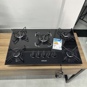 Cooktop a Gás Itatiaia NG 5 Bocas Superautomático - Preto ( Novo De Outlet) 1 Ano De Garantia