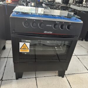 Fogão De Piso 5 Bocas Braslar Sirius Preto Com Acendimento (Novo De Outlet) 1 Ano De Garantia