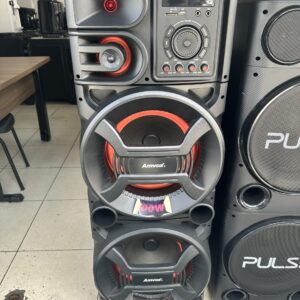Caixa de Som Amvox ACA 1501 Pesadão Bluetooth (Novo De Outlet) 1 Ano De Garantia